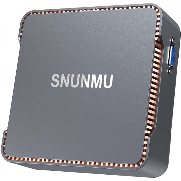 SNUNMU Windows 11 Mini PC, 12 GB RAM+256 GB M.2 SSD,Intel Celeron J4125 Mini Computer, 2.4G & 5.0G WiFi, 4K UHD, Gigabit Ethernet, Bluetooth 4.2 Small Desktop PC for Office&Entertainment